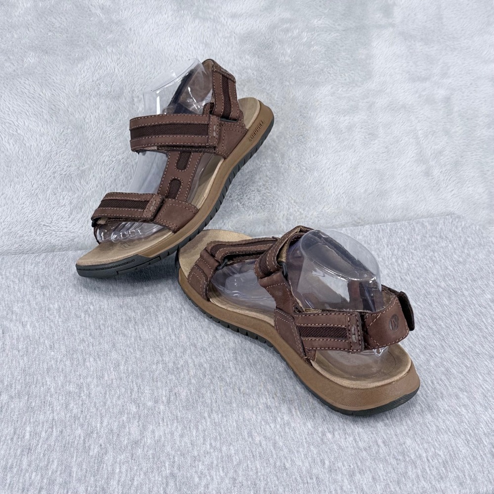 Merrell Traveler Tilt Convertible Mens 8 Espresso Brown Sport Sandals Slingback